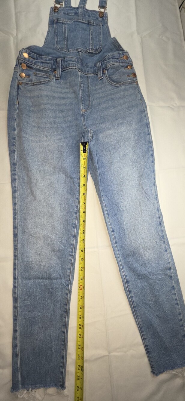Universal Thread Goods Co Women's Blue Strip Overalls Size 00/24r Blue Sku 244